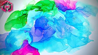 FIRST TIME playing with Alcohol Inks Learning and Experimenting with Alcohol Inks