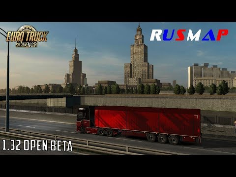 ETS 2 1.32 Open Beta - Orel to Moscow - RusMap 1.8.1