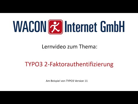 Zwei-Faktor-Authentifizierung(2FA) mit TYPO3