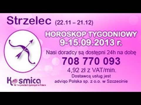 Horoskop tygodniowy dla Strzelca 09-15.09.2013 na Kosmica