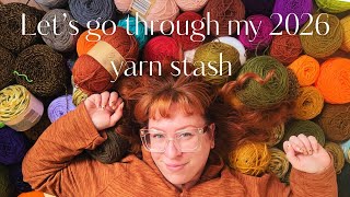 Let’s go through my 2026 yarn stash! Chit chat and crochet podcast ep 41