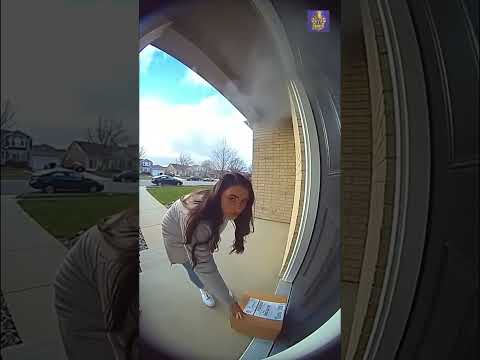Package Thief Blows Smoke at Camera, Then Paint Explosion Strikes! (Caught on Ring Camera)