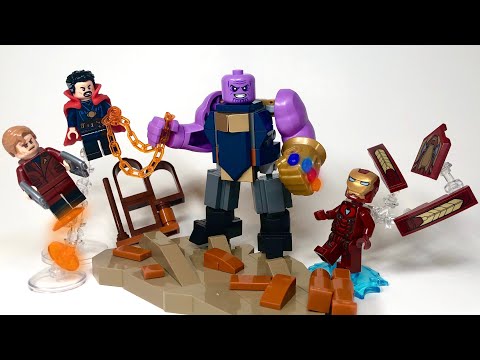 LEGO Thanos from Infinity War (tutorial)