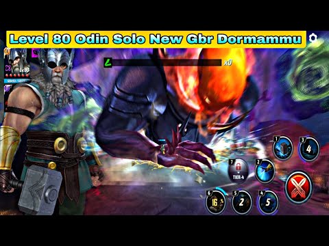 Level 80 Odin Solo New Gbr Dormammu - Marvel Future Fight