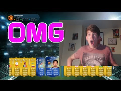 TOTS MESSI IN A 100K PACK OMFG INSANE LIVE REACTION!!! - FIFA 14