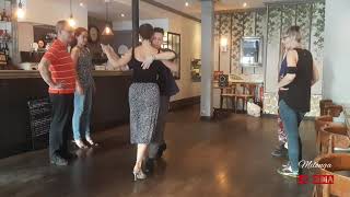 Cours avec Veronica Toumanova et Asya Moiseeva avant la milonga LA GIOIA, Paris