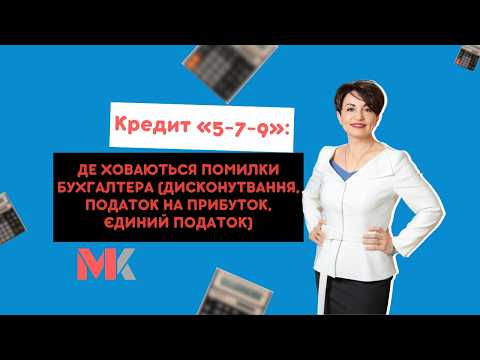 відео прев’ю для Кредит 5-7-9: дисконтування та податково-облікові наслідки