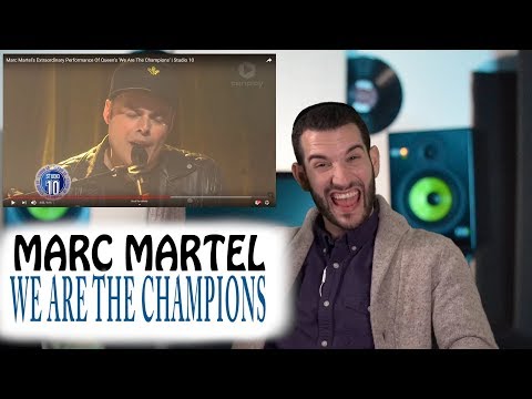 VOCAL COACH reacts to MARC MARTEL singing WE ARE THE CHAMPIONS