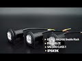 Modré výstražné LED svetlo 12/24V - 4x5W LED / ECE R65 (1ks) - Video Youtube