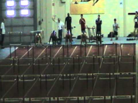 2012 OUA Championships Mens 60mh Prelims Heat 1  2 24 12