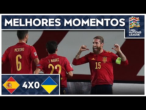 Gols e lances de Espanha x Ucrânia