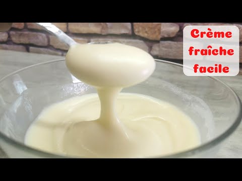 COMMENT FAIRE DE LA CRÈME FRAÎCHE AVEC 2 INGRÉDIENTS
