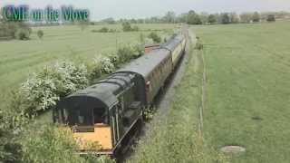 preview picture of video 'Cholsey & Wallingford Railway Class 08s 05/05/2014'