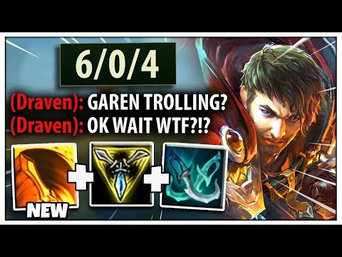 So Riot Updated Garen And Made Him a JUNGLER...And it's LITERALLY Free Wins ;)