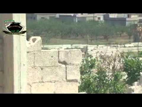 استهداف مقرات النظام في الحارة الشرقية في مدينة مورك بقذائف الهاون من قبل لواء المعتز بالله في ريف حماة