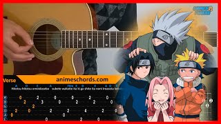 Download lagu Naruto ED - Nakushita Kotoba | Acoustic Guitar Lesson [Tutorial   TAB   CHORDS] mp3