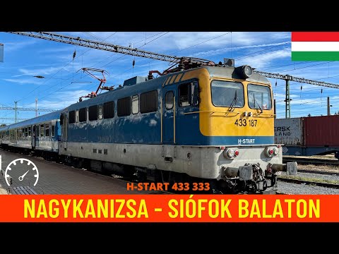 Cab ride Nagykanizsa - Siófok/Lake Balaton - Hungarian State Railways (MÁV) - train drivers view 4K