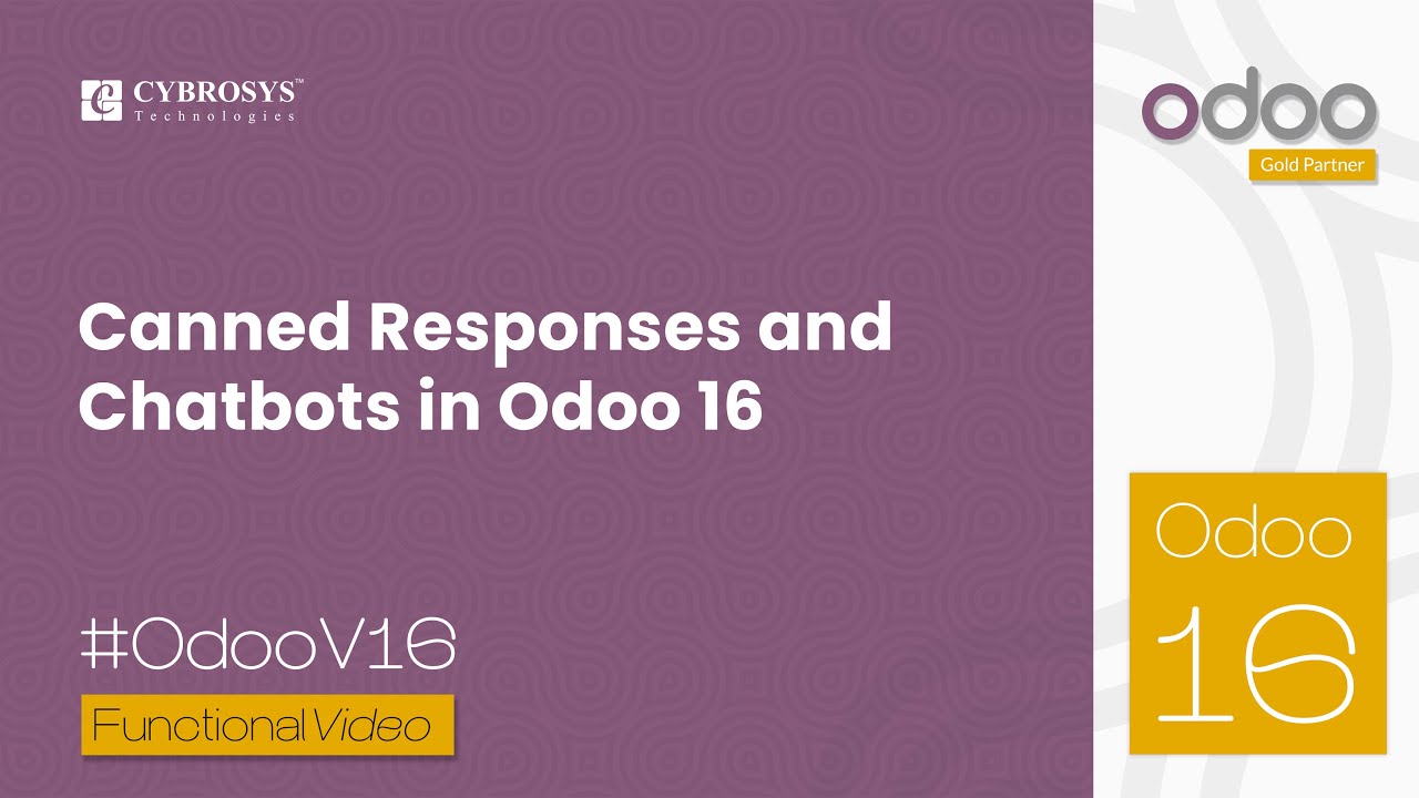 Use of Canned Response & Chatbots in Odoo 16 | Odoo 16 Functional Videos