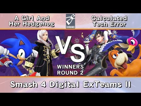 [DE] Smash 4 Digital ExTeams II - Round 2 - A Girl And Hedgehog vs Calculated Tech Error