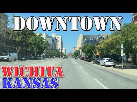 Wichita - Kansas - LARGEST City in Kansas - 4K Downtown Drive