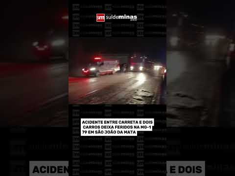 🚨 Acidente deixa pessoas feridas na MG-179, em São João da Mata