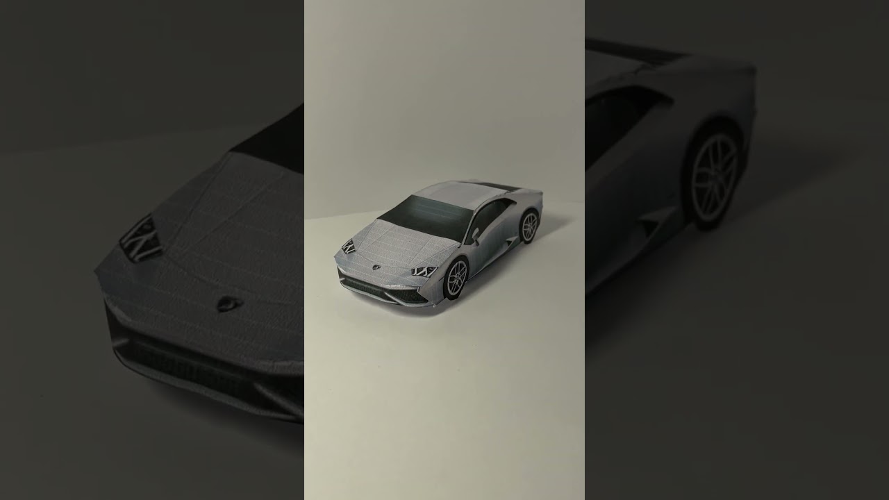 How to make a paper model of a Lamborghini Huracan #car #shorts