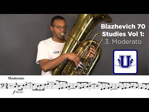 Blazhevich 70 Studies for BBb Tuba Vol. 1: 3. Moderato