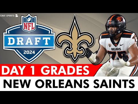 New Orleans Saints Draft Grades Ft. Taliese Fuaga In Round 1 + 2024 NFL Draft Rumors For The Saints