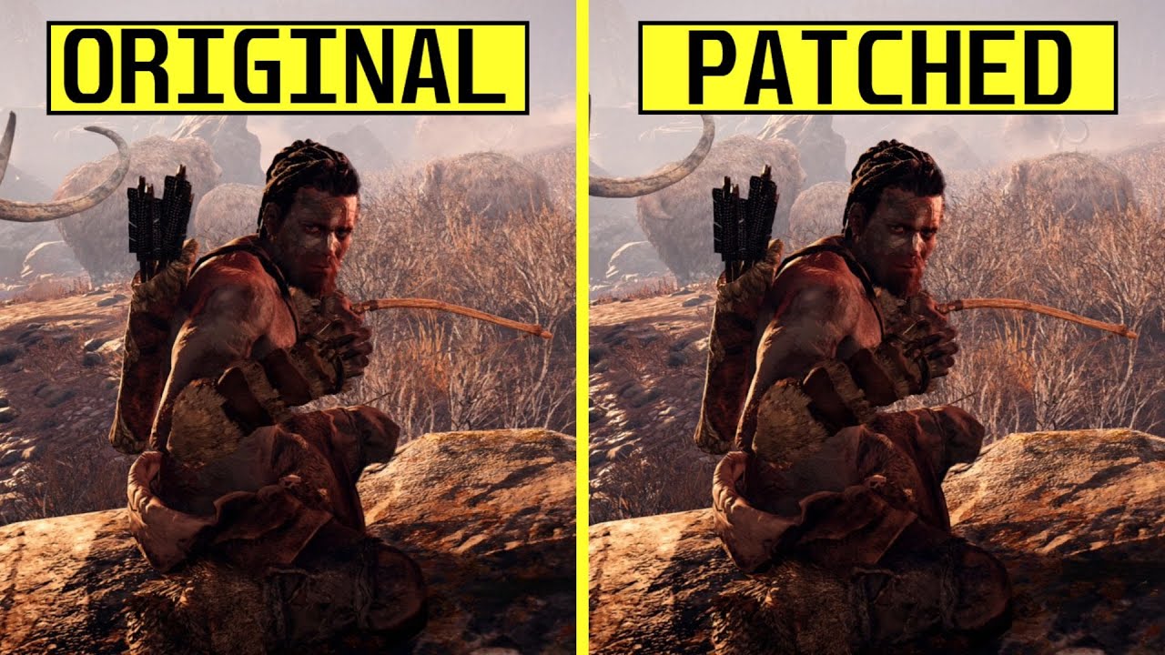 Far Cry Primal PS5 60 FPS Patch vs Original Graphics Comparison