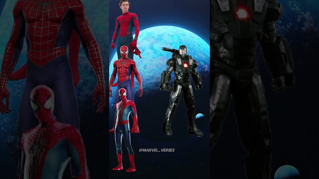 Trio Spiderman vs Avengers #Marvel #mcu #shorts