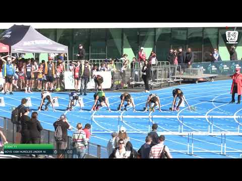 Boys Under 16 110m Hurdles H2 - 2020 State Combined Events Championships // LAVicTV