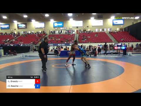 2018 Marine Corps US Open/Senior Men's Greco-Roman 63 Con 4 - Lilshawn Greedy (Army) Vs. Colton Ra