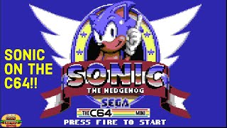 Sonic The Hedgehog on C64!! Gameplay and how to play it!