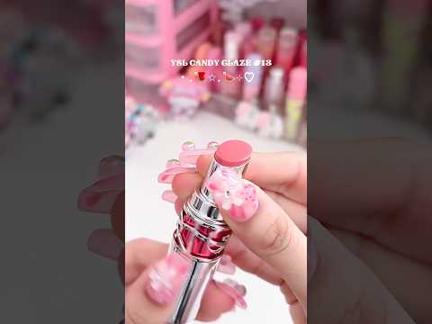 YSL candy glaze🍬 #makeup #lipstick #balm #ysl #beauty #luxury #wonyoungism #pink #shorts #fyp