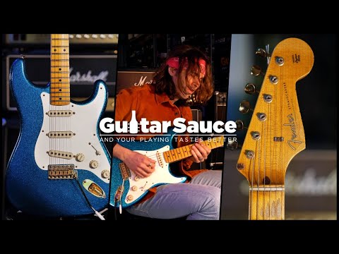 Fender Custom Shop Limited Edition 20th Anniversary Relic Stratocaster Blue Sparkle RARE 2015 VIDEO! (cod.826UG) image 10