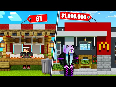 I OPENED a FOOD STALL in Minecraft...