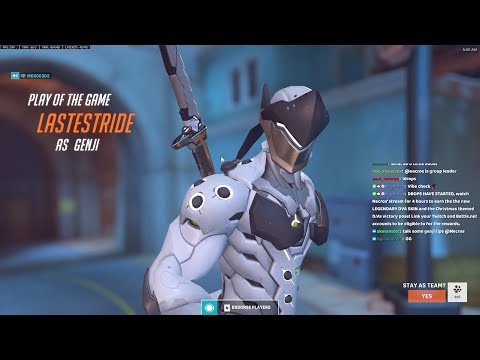 20K DMG! POTG! NECROS BEST GENJI IN THE WORLD - OVERWATCH 2 SEASON 2 GAMEPLAY
