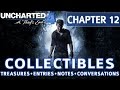 Uncharted 4 - Chapter 12 All Collectible Locations, Treasures, Journal Entries, Notes, Conversations