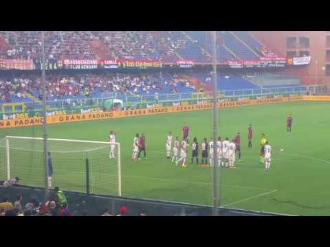 Genoa Lecce punizione Veloso