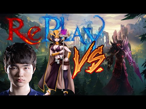 SKT T1 Faker LeBlanc vs Kassadin MID League of Legends Korea