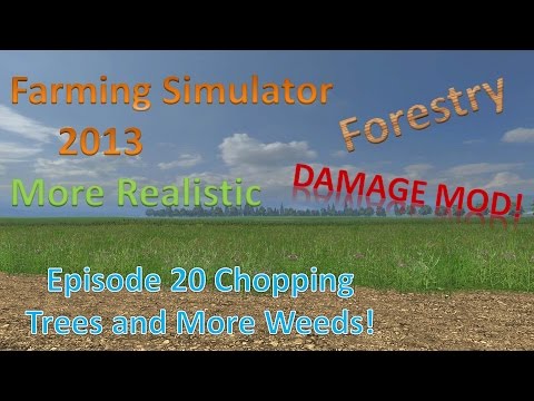 Farming Sim 2013 Forestry and MR E20 - Ah More Weeds!