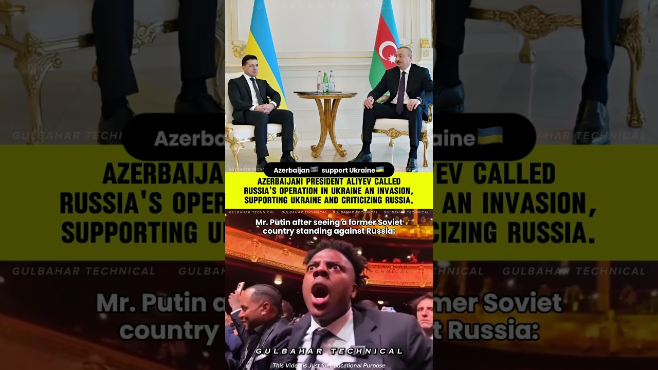 Aliyev Calls Russia’s Actions an Invasion | Azerbaijan Stands with Ukraine 🤝🌍