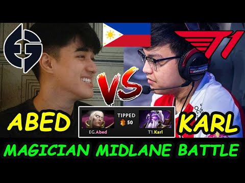 Abed vs Karl Santino - TI EVIL GENIUSES MIDLANE Magician Battle Ti10 Ranked Dota 2 pro Gameplay