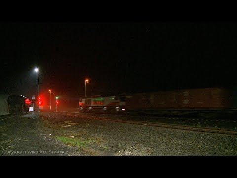 9721V  SCT Container Train In Fog - PoathTV Australian Railways