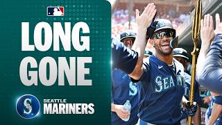 UPPER DECK! ???? Julio Rodríguez DEMOLISHES a two-run homer for the Mariners! ???? | MLB Highlights