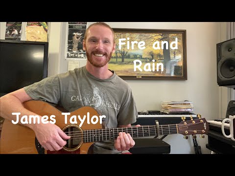 James Taylor - Fire and Rain Guitar Lesson - Fingerstyle Guitar Tutorial