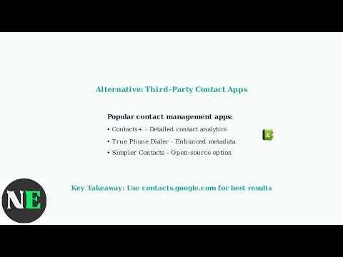 Cómo saber cuándo se agregó un contacto en Android: Encuentra los contactos agregados recientemente