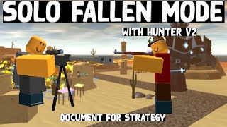 How to Solo Fallen Mode (Hunter Strategy V2) || Tower Defense Simulator ||