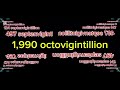 7 Septenvigintillion To 2 Novemvigintillion