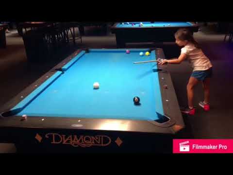 Savannah Easton 9 Ball Pool Compilation - Age 8